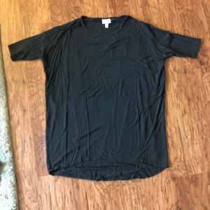 Lula Roe Black size XS stretchy top T shirt